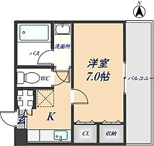 サンルーチェ 203 ｜ 大阪府八尾市高安町北1丁目116（賃貸アパート1K・2階・25.00㎡） その2