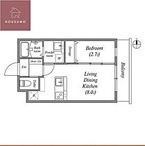 st.Residence南津の辺 404 ｜ 大阪府大東市南津の辺町（賃貸アパート1LDK・4階・26.23㎡） その2