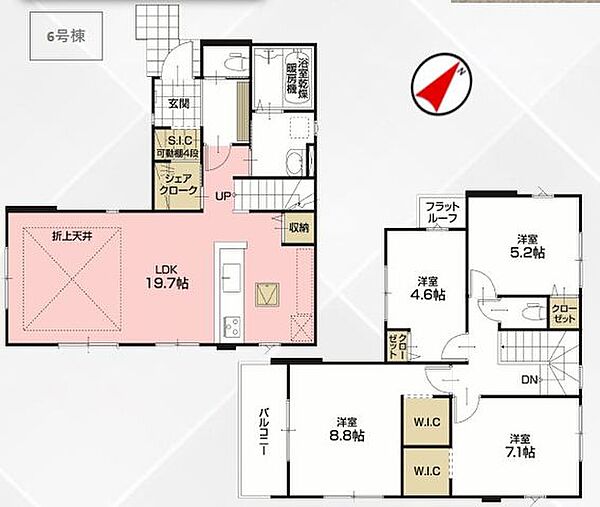 間取りを拡大表示