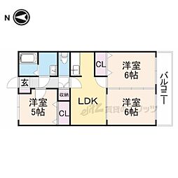 マンションエトワール 3LDKの間取図画像