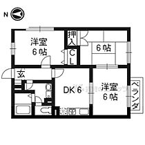 京都府京都市左京区静市市原町（賃貸アパート3DK・2階・52.17㎡） その2