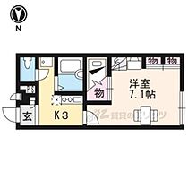 京都府亀岡市下矢田町（賃貸アパート1K・2階・23.18㎡） その2