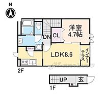 CASA石生 201 ｜ 兵庫県丹波市氷上町石生（賃貸アパート1LDK・2階・42.34㎡） その2