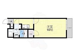 ヒローム豊中南 1Kの間取図画像