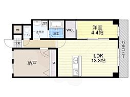 GROOVE豊中レジデンス 1SLDKの間取図画像