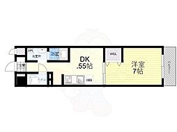 サン・ドミール 1DKの間取図画像