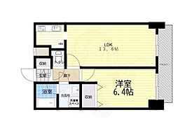 アーバネックス豊中桜塚 1LDKの間取図画像