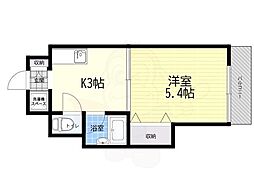 岡崎ハイツ 1DKの間取図画像