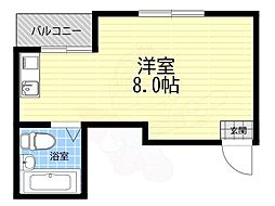 フォレスト新大阪 ワンルームの間取図画像