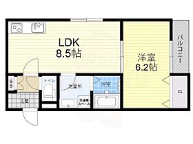 大阪府豊中市利倉東１丁目（賃貸アパート1LDK・2階・35.00㎡） その2