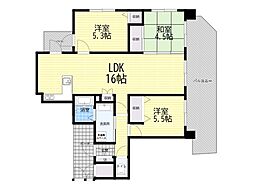 間取図画像 3LDK