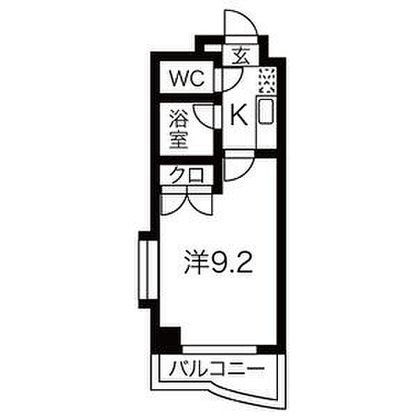 シティライフ春岡 405｜愛知県名古屋市千種区春岡１丁目(賃貸マンション1K・4階・24.40㎡)の写真 その2