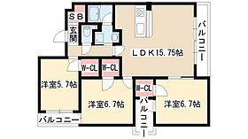 ユング城山 301 ｜ 愛知県名古屋市千種区西崎町２丁目（賃貸マンション3LDK・3階・77.56㎡） その2