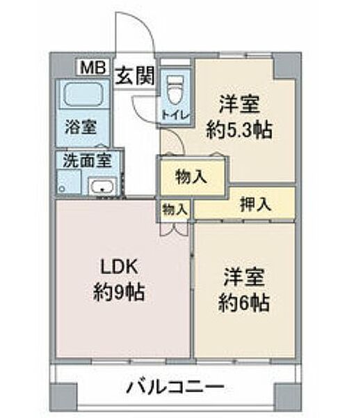 新橘ビル 702｜愛知県名古屋市中区橘２丁目(賃貸マンション2LDK・7階・47.88㎡)の写真 その2