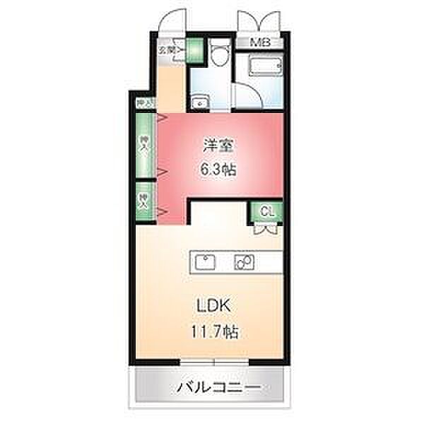 桜ヒルズ 902｜愛知県名古屋市中区錦１丁目(賃貸マンション1LDK・9階・40.77㎡)の写真 その2