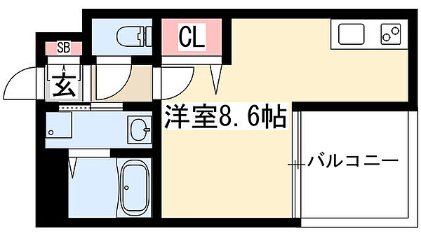 CITY SPIRE 名古屋大須 502｜愛知県名古屋市中区松原３丁目(賃貸マンション1R・5階・24.20㎡)の写真 その2