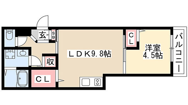 アルバーノ千種Spica 203｜愛知県名古屋市千種区千種１丁目(賃貸アパート1LDK・2階・36.98㎡)の写真 その2