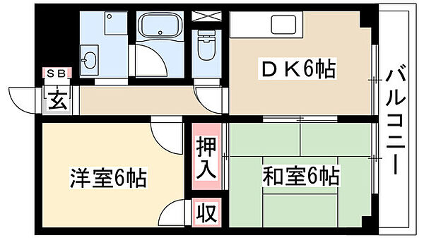 ハウスアベニュー 902｜愛知県名古屋市東区葵２丁目(賃貸マンション2DK・9階・44.80㎡)の写真 その2