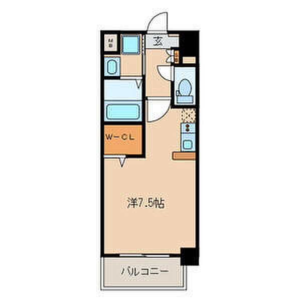 Z・R東別院 101｜愛知県名古屋市中区松原３丁目(賃貸マンション1R・1階・28.81㎡)の写真 その2