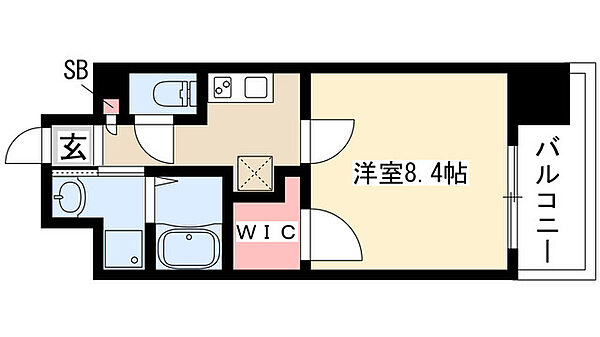 ヒルサイド コート 202｜愛知県名古屋市中区新栄２丁目(賃貸マンション1K・2階・28.69㎡)の写真 その2