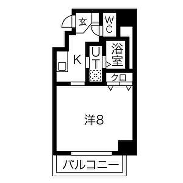 サン・錦本町ビル 1203｜愛知県名古屋市中区錦２丁目(賃貸マンション1K・12階・24.96㎡)の写真 その2