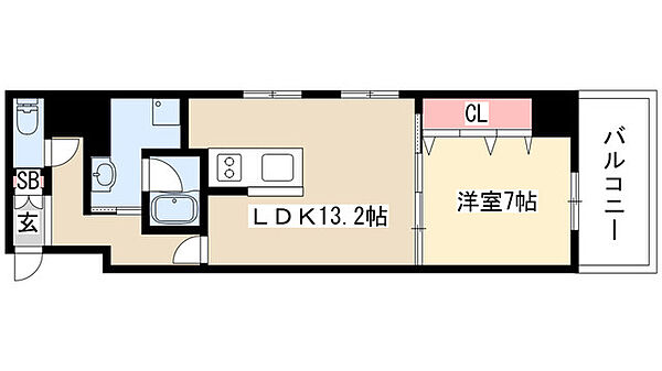 BPRレジデンス金山 508｜愛知県名古屋市中区正木３丁目(賃貸マンション1DK・5階・51.47㎡)の写真 その2