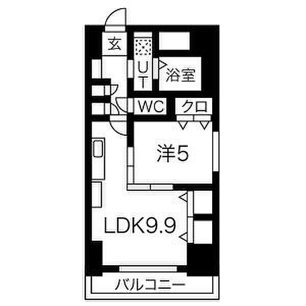 プレステージ千種 1305｜愛知県名古屋市東区筒井３丁目(賃貸マンション1LDK・13階・41.31㎡)の写真 その2