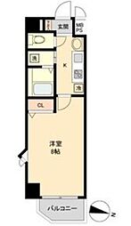 S-FORT上社 1Kの間取図画像