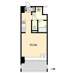 S-FORT六番町 ワンルームの間取図画像