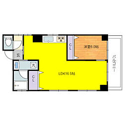 メゾン泉 1LDKの間取図画像