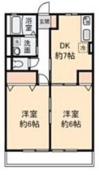 メゾン・エスポワール 2DKの間取図画像