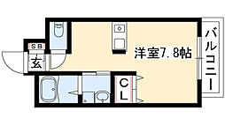 プレサンス鶴舞駅前ブリリアント 1Kの間取図画像
