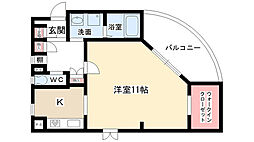 よもぎの郷R&S 1Kの間取図画像