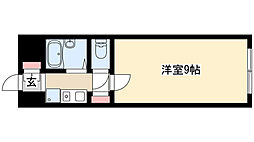園ビル 1Kの間取図画像