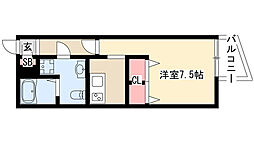 Branche千種公園 ワンルームの間取図画像