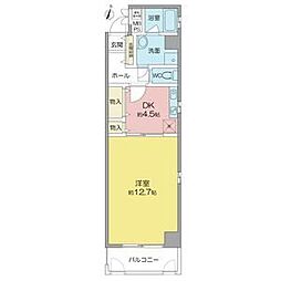 B's117North 1DKの間取図画像