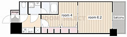 S-RESIDENCE六番町 2Kの間取図画像