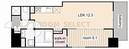 SOU大須 1LDKの間取図画像