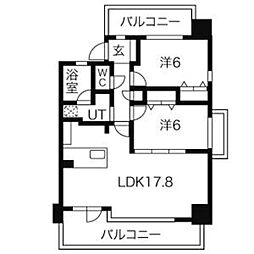 CHAYAGASAKARISE 2LDKの間取図画像