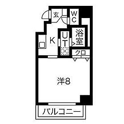 サン・錦本町ビル ワンルームの間取図画像