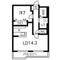 サンデンハイツ6階6.4万円