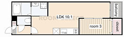 SHOKENVilla川名 1LDKの間取図画像