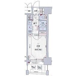 プレサンス大須観音駅前サクシード 1Kの間取図画像