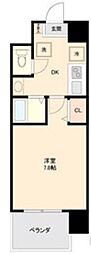 S-FORT八事 1Kの間取図画像