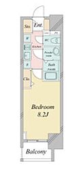 プレサンス広小路通パルス 1Kの間取図画像