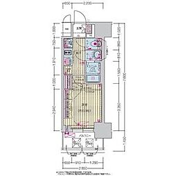 プレサンス上前津ディアシス 1Kの間取図画像