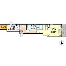 N.STAGE東別院 1LDKの間取図画像