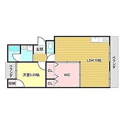ハイツエクセル 2LDKの間取図画像