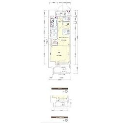 プレサンスジェネ葵 1DKの間取図画像