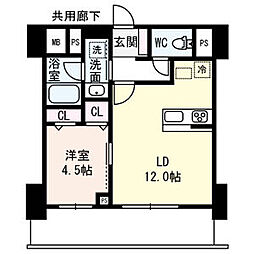 フレア丸の内 1LDKの間取図画像